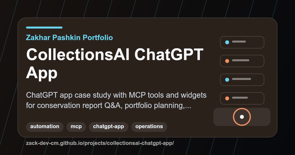 CollectionsAI ChatGPT App project visual