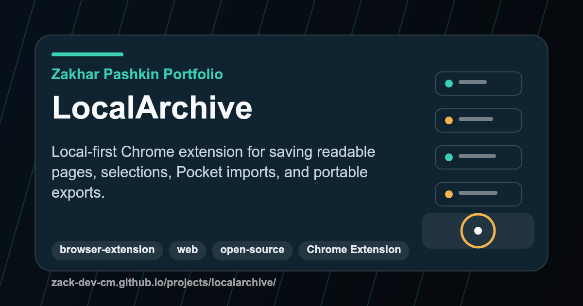 LocalArchive project visual