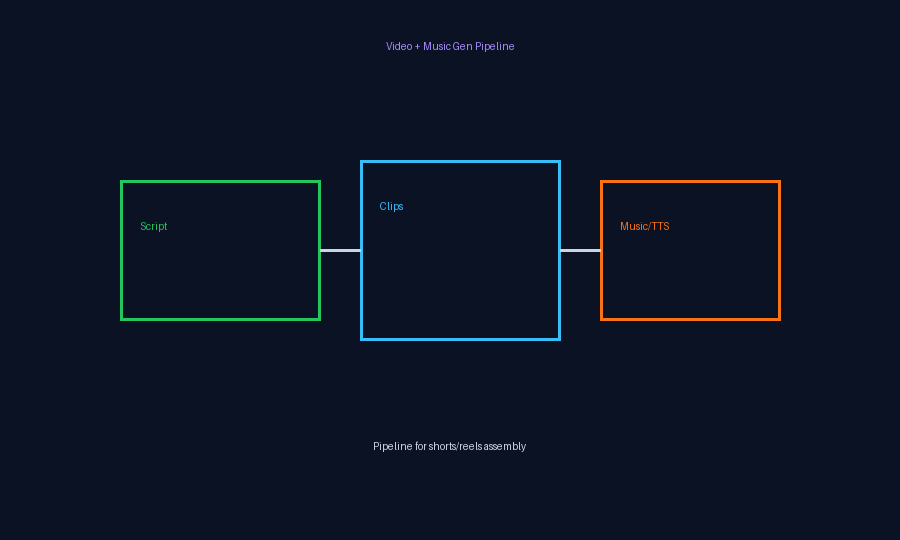 Video + music pipeline